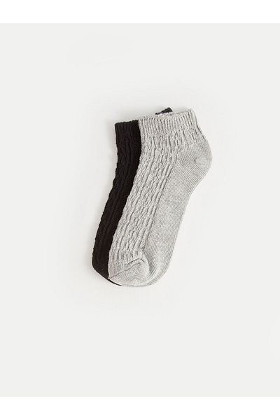LC Waikiki Lcwk Self Patterned Women's Booties Socks 2 Pack
