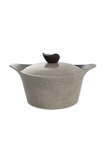 NEOFLAM ,aeni,cooking Pot,26cm,with Integrated Handle,with Lid,warm Marble Color.