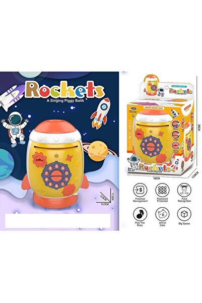 Livava Ракета з відбитком пальця, симуляція та шифрована скарбничка, жовта, 1...