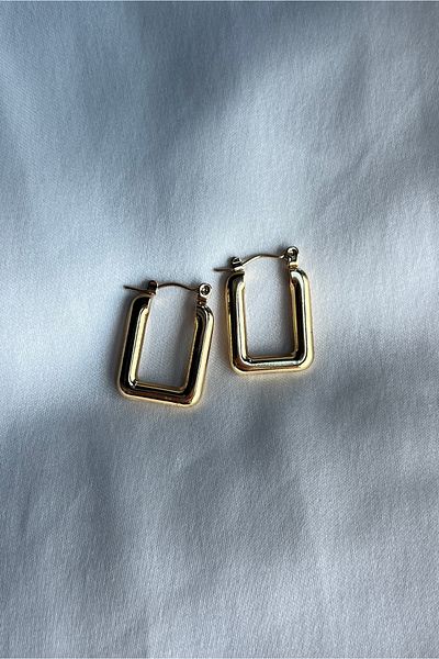 Moide Rectangle Stainless Steel Steel Earrings