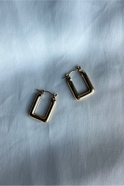 Moide Rectangle Stainless Steel Steel Earrings