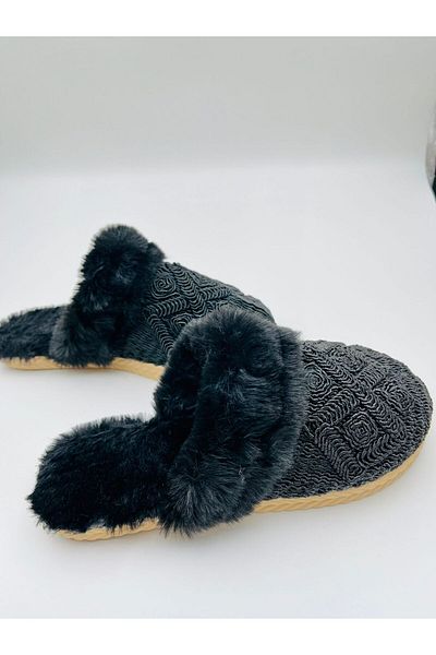 Lurji Plush Home Slippers Warm Non-Slip Sole Soft and Comfortable Slippers