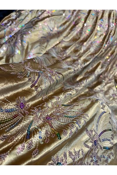 OsmanKumaşDantel Velvet Sequin Embroidered