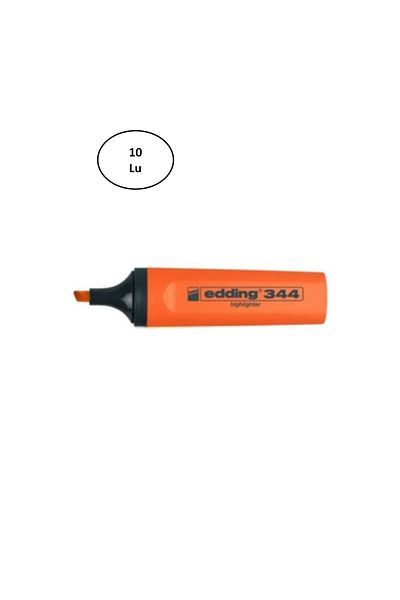 Edding Orange Highlighter - Edd-344 10 Pack