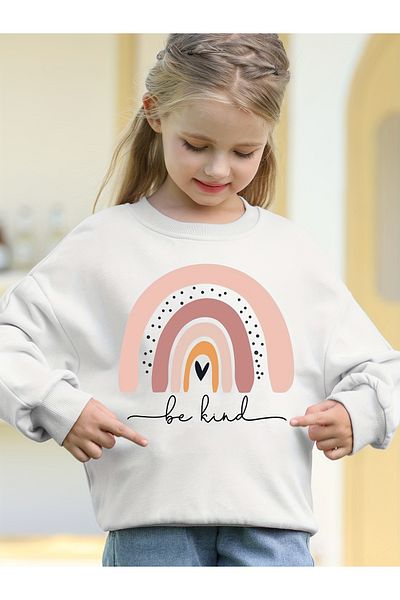 Let's Wear Φούτερ Be Kind Printed - Crew Neck