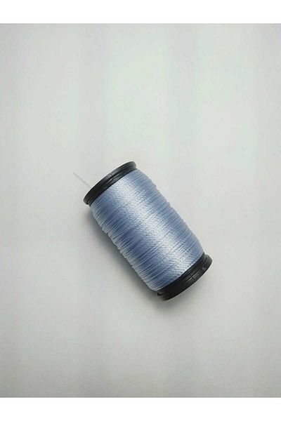 Eskişehir hobi sanat 0,2 mm 60 μέτρα κορδόνι χάντρας προσευχής γαλάζιο χρώμα (πιο λεπτό κορδόνι χάντρας προσευχής)