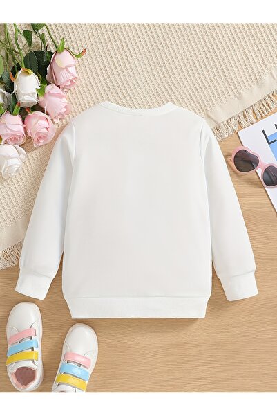 Let's Wear Світшот з велосипедним коміром для дівчаток з принтом Каліфорнія