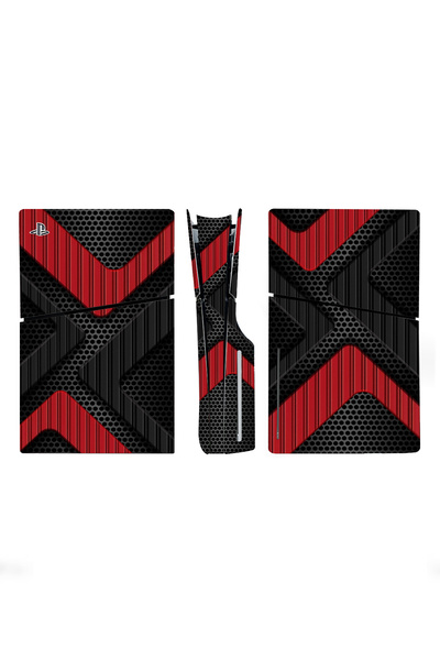 Kt Grup Metal Yüzey Playstation 5 Slim Kasa Disk Versiyon Sticker Kaplama Seti