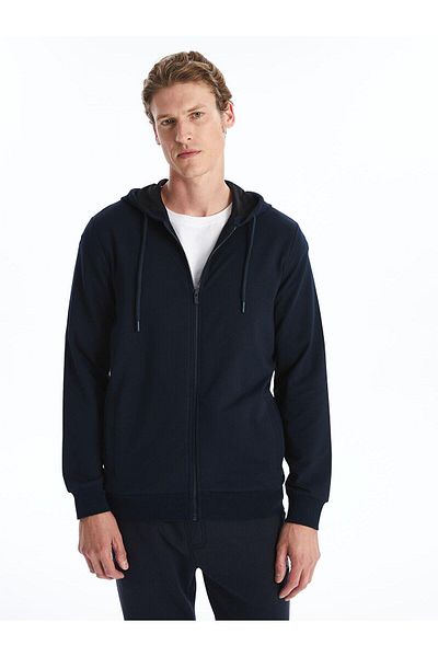 LC Waikiki LCWAIKIKI Classic Hooded Long Sleeve Men's Zippered Sweatshirt