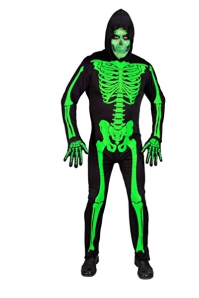 Widmann Yetişkin Fosforlu Iskelet Kostüm (XL)
