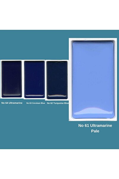 Zig Gansai Tambi Suluboya Tablet Mavi Tonları 4'lü