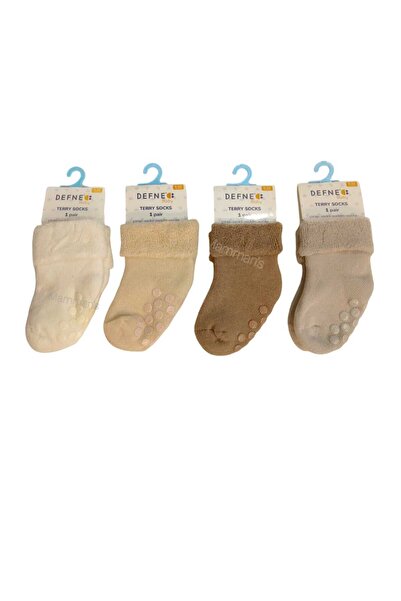 Defne Non-Slip Sole, Towel Socks with Abs, Winter, Thick Baby Kids Socks