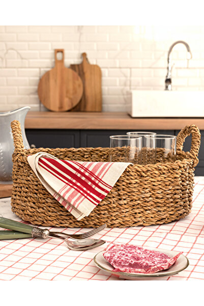 Madame Coco Lio Büyük Hasır Sepet