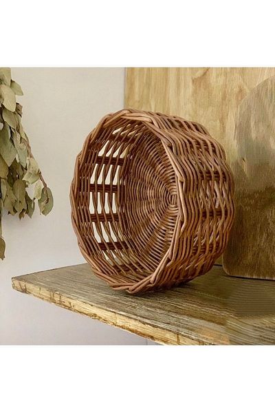 AFRALYAHOME Bamboo Bread Basket 20 cm (Washable)