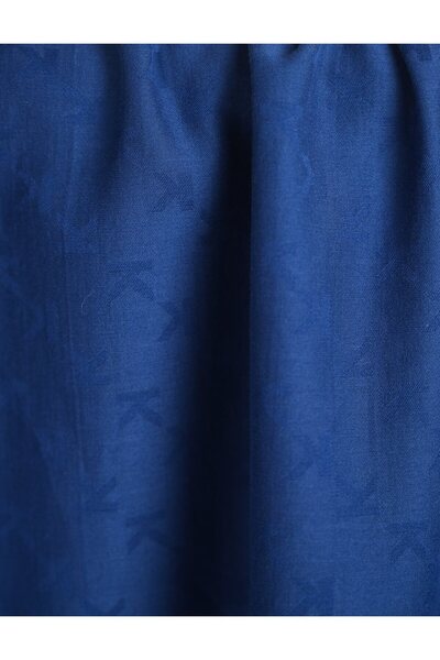 Kayra K Logolu Dokuma Eşarp İndigo