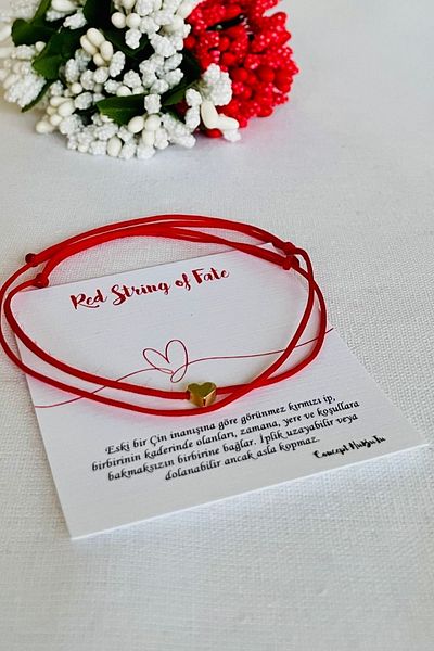 Concept HuBuTU Set of 2 Minimal Women's Men's Lover Couple Red Rope Bracelet