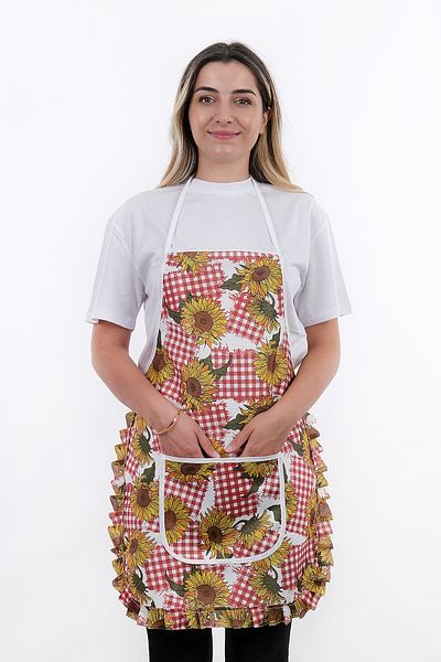 sevilya Jarse Frilly Double Pack Liquid Proof Waterproof Kitchen Apron
