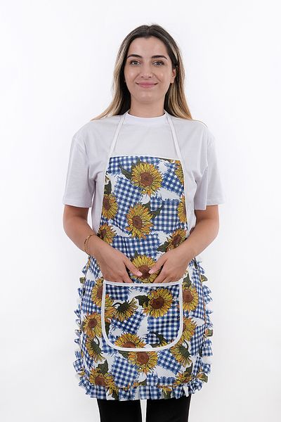 sevilya Jarse Frilly Double Pack Liquid Proof Waterproof Kitchen Apron