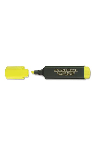 Faber Castell Highlighter Yellow, Long Lasting, Refillable, Durable Plastic Body 1 Piece