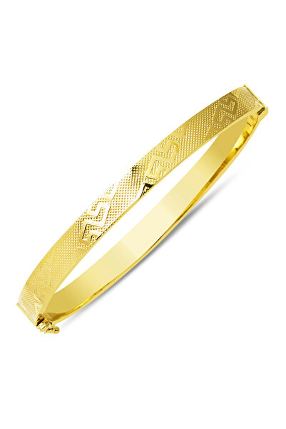 Bilezikci Versage Tarzı 14 Ayar Altın Kelepçe Bilezik