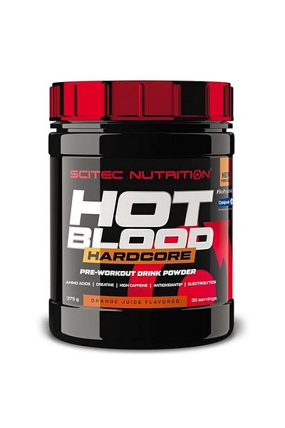 Scitec Nutrition Scitec Hot Blood Hardcore Pre Workout، برتقالي، 30