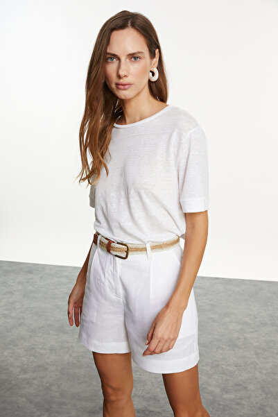 Mudo Crew Neck Linen T-Shirt