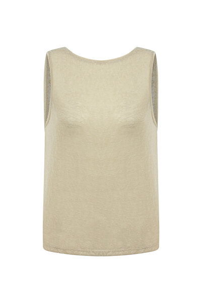 Mudo تي شيرت بدون أكمام برقبة دائرية