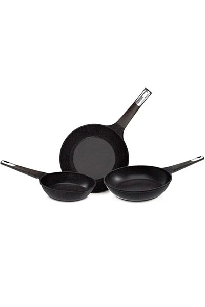 NEOFLAM ,tily,3pcs Set,(1 WOK 26CM 2 FRYPAN 20,24CM),galaxy Pearl Marble.