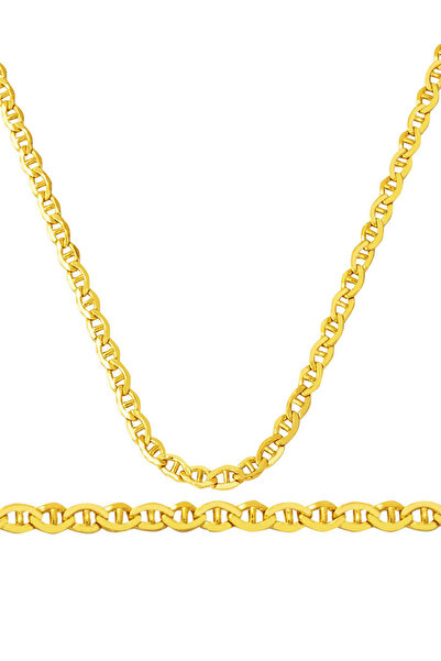 Bilezikci 14 Ayar Mariner Altın Zincir - 60 cm
