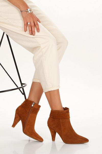 PASSAGE SHOES Γυναικείες μπότες με τακούνι από γνήσιο δέρμα Stiletto 5112