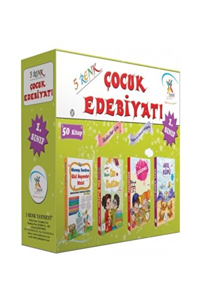 5 Renk Yayınları 1.sınıf Çocuk Edebiyatı Hikaye Seti (50 Kitap) 5renk Yayınevi