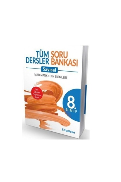 Tudem 8. Sınıf Tüm Dersler Sayısal Beceri Temelli Soru Bankası