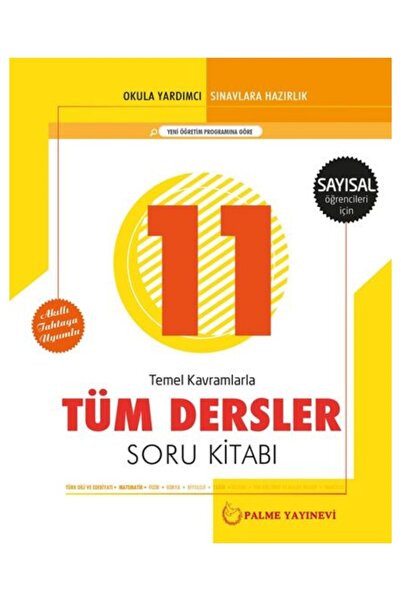 Palme Yayınevi Palme Yayıncılık 11. Sınıf Tüm Dersler Soru Kitabı Sayısal Yeni