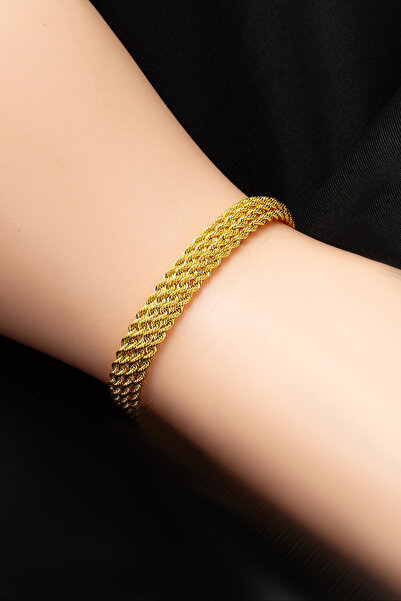 Bilezikci Sultan Burgulu Gerdanlık & Bileklik Altın Set