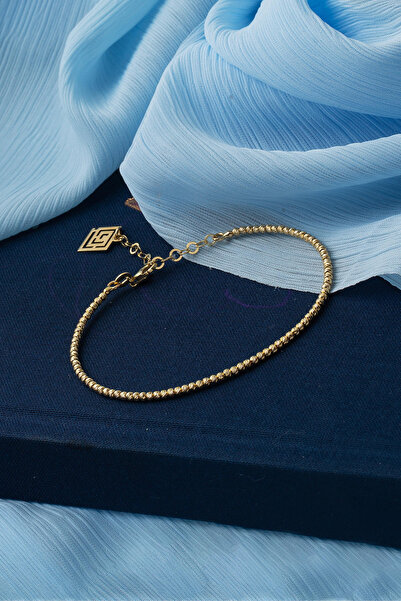 Bilezikci Sıralı Dizili Toplu 14 Ayar Altın Bilezik