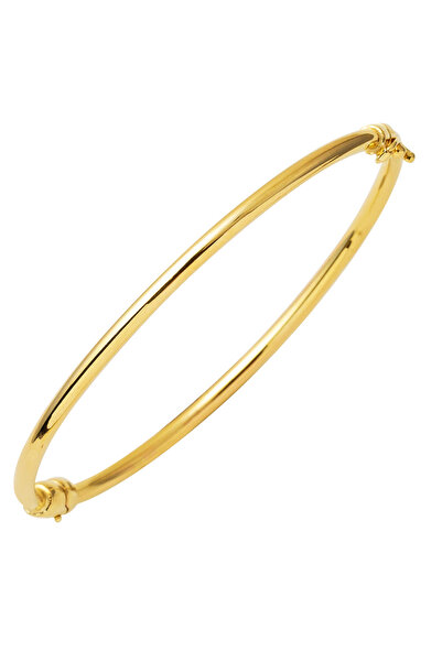 Bilezikci Klasik Boru Kelepçe Altın Bilezik