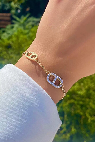 MODA Stone Detailed Steel Bracelet