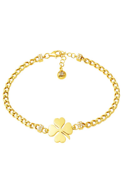 Bilezikci Yonca 14 Ayar Altın Bileklik