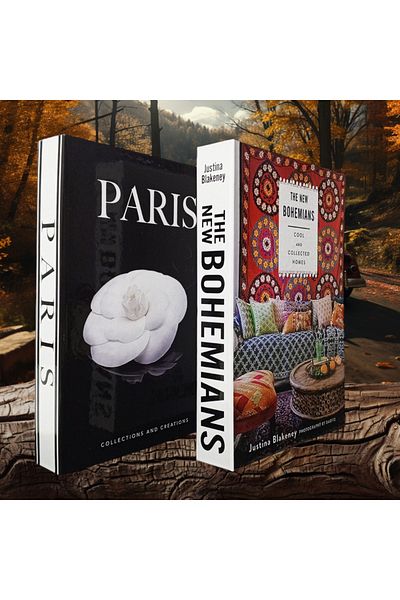 BayCazip Decorative Book Look Box Set of 2 Decorative Book Looking Box