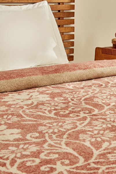 Karaca Home Κουβέρτα Flara Διπλή Βαμβακερή-Τερακότα