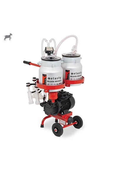Melasty Micro Ikili Keçi Süt Sağma Makinesi (ALÜMİNYUM GÜĞÜM - SİLİKON MEMELİ...