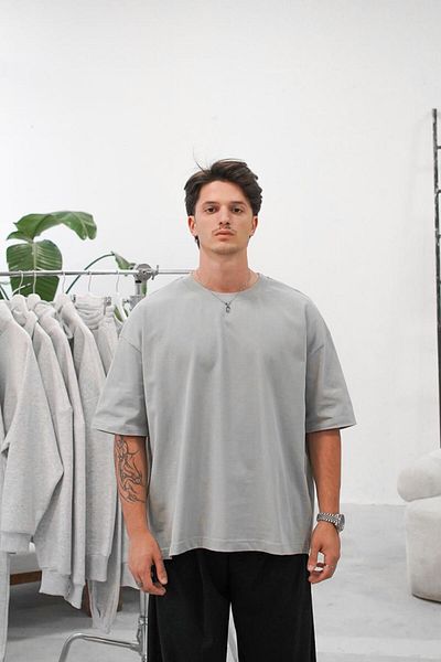 HAFKAGİYİM ΓΚΡΙ Cozy Basic Oversize T-Shirt