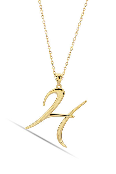 Bilezikci H Harfi 14 Ayar Altın Kolye