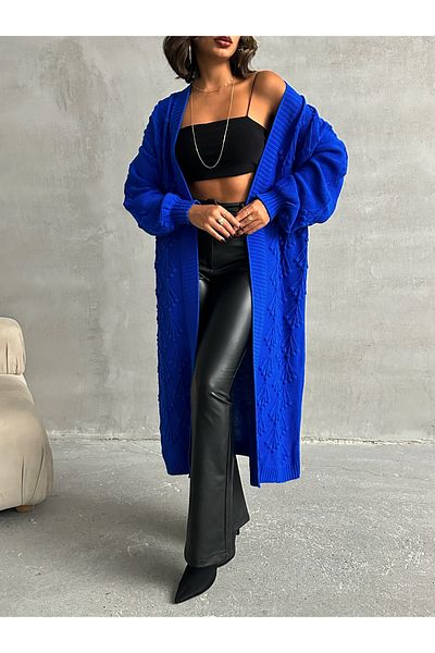 nosia fashion Γυναικεία βαμβακερή πλεκτή ζακέτα κανονικού μεγέθους