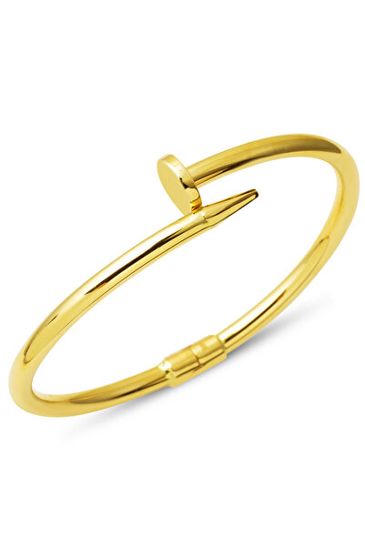 Bilezikci Çivi 14 Ayar Taşsız Altın Bilezik