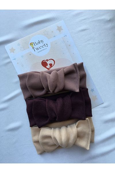 Baby Tweety 3-Piece Handmade Ribbed Baby Girl Bandana