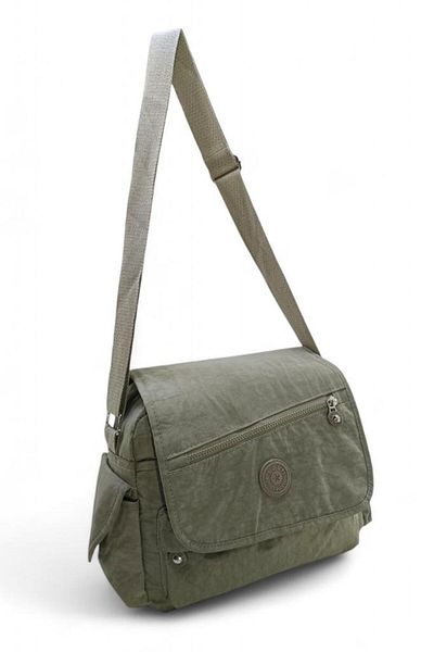 Baginn Geantă de umăr din țesătură ușoară pentru poștaș - cu curea încrucișată și buzunare, hidrofugă, 30*25 cm
