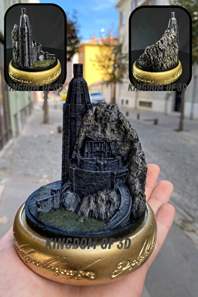 Kingdom of 3D Yüzüklerin Efendisi Miğfer Dibi Biblo, Rohan Dekor, Lord of the...