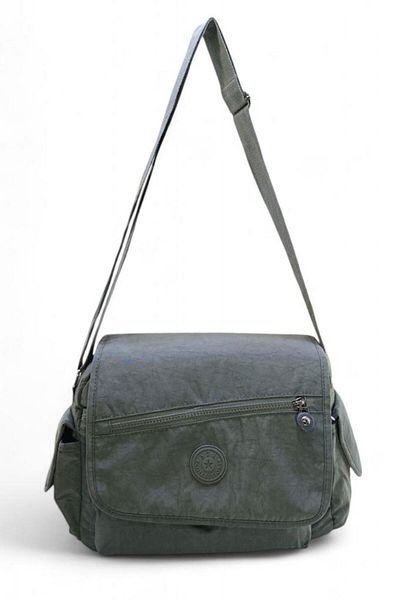 Baginn Geantă de umăr din țesătură ușoară pentru poștaș - cu curea încrucișată și buzunare, hidrofugă, 30*25 cm