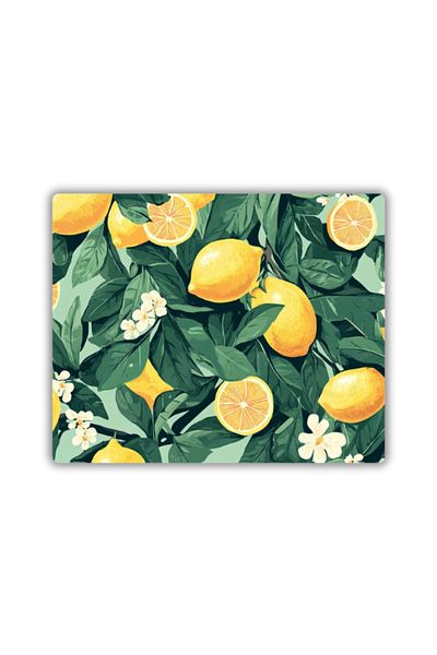 lili hediyelik Mouse Pad με στάμπα λεμόνι με πράσινα 18x22 cm